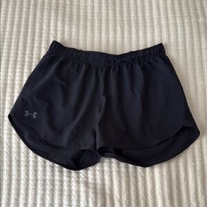 Under Armour Black Athletic Shorts Lightweight Elastic Waist